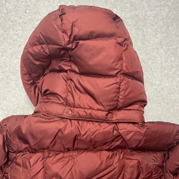 The North Face Jacket Womens Small Red Parka Puffer 550 Goose Down Hooded - Picture 15 of 15